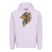 Lilac indian leopard headdress Premium Hoodie - BarkalooDesign