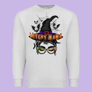 Witchy Nana Premium Sweatshirt Designed By Racoondesign