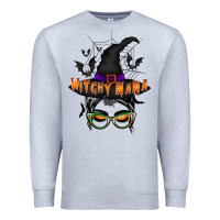 Heather Grey witchy nana Premium Sweatshirt - RacoonDesign