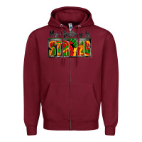 Burgundy my history is strong Zipper Hoodie - Zillion Design Studio