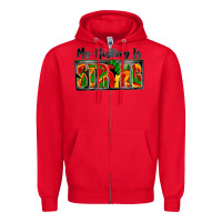 Red my history is strong Zipper Hoodie - Zillion Design Studio