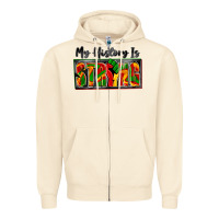 Sandshell my history is strong Zipper Hoodie - Zillion Design Studio