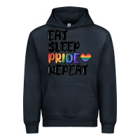 Navy eat sleep pride repeat Urban Hoodie - MaliasSmallBusiness