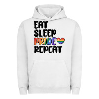 Pigment Lunar Rock eat sleep pride repeat Urban Hoodie - MaliasSmallBusiness