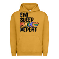 Pigment Peanut Butter eat sleep pride repeat Urban Hoodie - MaliasSmallBusiness
