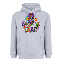 Heather Grey day of the dead mexico Heavyweight Hoodie - CTS Tumbler Store