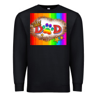 Black lgbtq dad and paw Premium Sweatshirt - HRA Design Shop