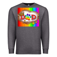 Charcoal Heather lgbtq dad and paw Premium Sweatshirt - HRA Design Shop