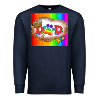 Navy lgbtq dad and paw Premium Sweatshirt - HRA Design Shop
