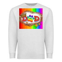 Oatmeal Heather lgbtq dad and paw Premium Sweatshirt - HRA Design Shop