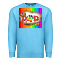 Ocean Blue lgbtq dad and paw Premium Sweatshirt - HRA Design Shop