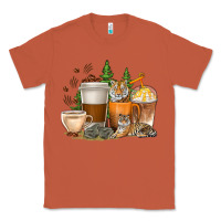 Copper coffee cups tiger with coffee beans Classic Tee - texasbilliewilder