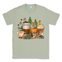 Matcha coffee cups tiger with coffee beans Classic Tee - texasbilliewilder