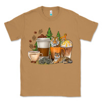 Toasted Coconut coffee cups tiger with coffee beans Classic Tee - texasbilliewilder