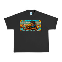 Pigment Black rottweiler with sunflowers license plate Urban Heavy Tee - Artiststas