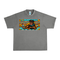 Tornado rottweiler with sunflowers license plate Urban Heavy Tee - Artiststas