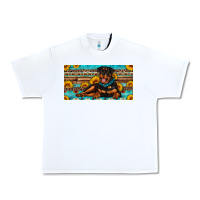 White rottweiler with sunflowers license plate Urban Heavy Tee - Artiststas
