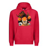 Cardinal halloween witch cow Premium Hoodie - Jasminsmagicworld