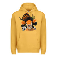 Mustard halloween witch cow Premium Hoodie - Jasminsmagicworld