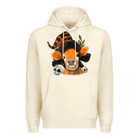 Sandshell halloween witch cow Premium Hoodie - Jasminsmagicworld