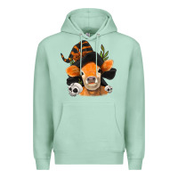 Seafoam halloween witch cow Premium Hoodie - Jasminsmagicworld