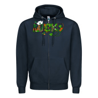 Navy st patricks day lucky nurse Zipper Hoodie - RanaPortraitStore