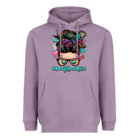 Lavender small business messy bun Heavyweight Hoodie - Zillion Design Studio