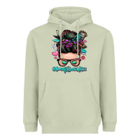 Matcha small business messy bun Heavyweight Hoodie - Zillion Design Studio