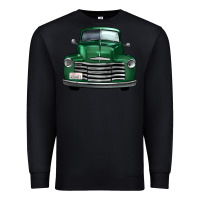 Black western green truck front view Premium Sweatshirt - FaDigitalArtStudio