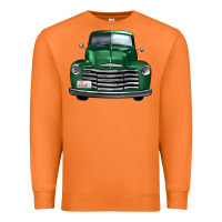 Carrot western green truck front view Premium Sweatshirt - FaDigitalArtStudio