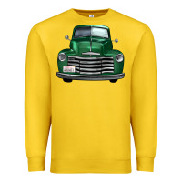 Lemon western green truck front view Premium Sweatshirt - FaDigitalArtStudio