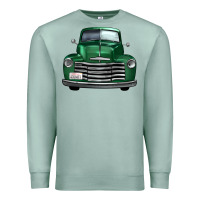 Seafoam western green truck front view Premium Sweatshirt - FaDigitalArtStudio