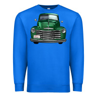 True Royal western green truck front view Premium Sweatshirt - FaDigitalArtStudio