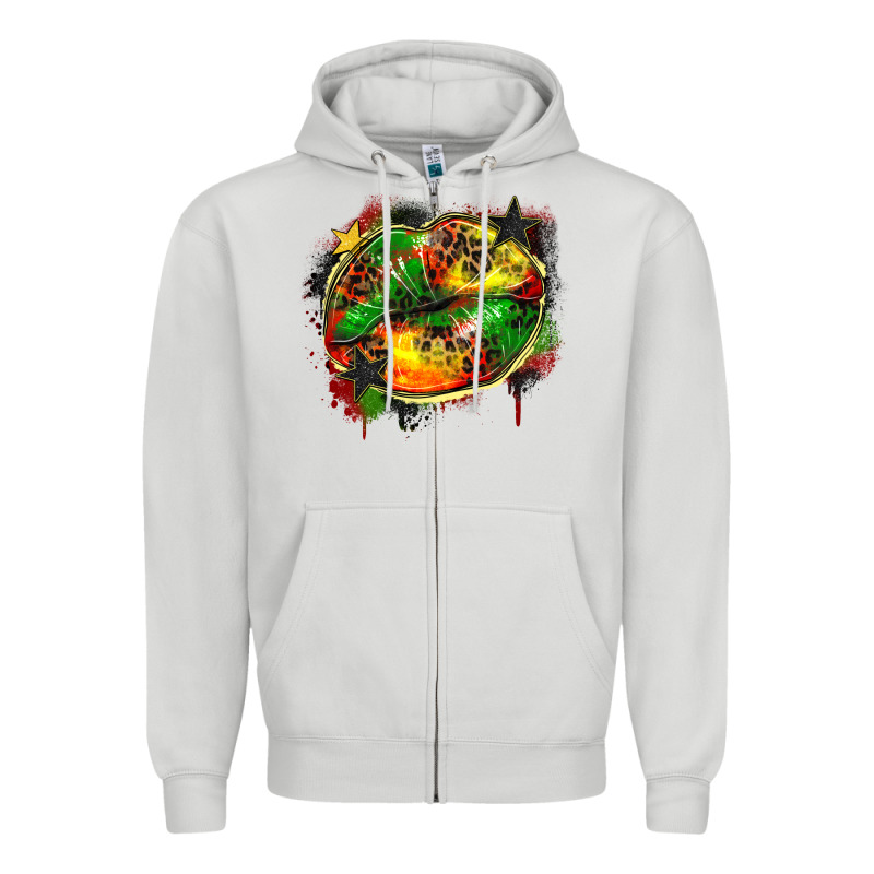 Juneteenth Lips Zipper Hoodie by Zillion Design Studio | Teevron