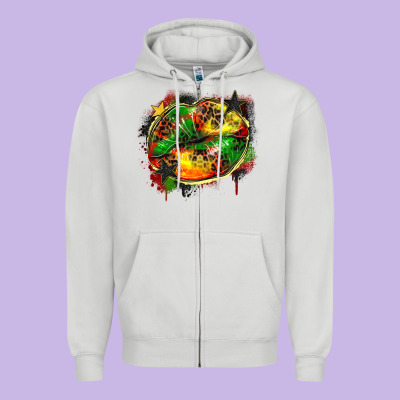 Juneteenth Lips Zipper Hoodie Designed By Zillion Design Studio