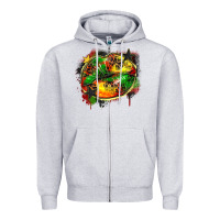 Heather Grey juneteenth lips Zipper Hoodie - Zillion Design Studio
