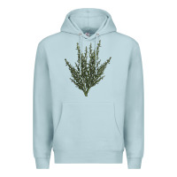 Blue Mist Botanical Sagebrush Illustrations Premium Hoodie - LillyAllenDesigns
