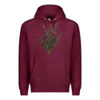 Burgundy Botanical Sagebrush Illustrations Premium Hoodie - LillyAllenDesigns