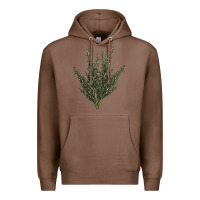 Chestnut Botanical Sagebrush Illustrations Premium Hoodie - LillyAllenDesigns