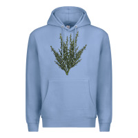 Colony Blue Botanical Sagebrush Illustrations Premium Hoodie - LillyAllenDesigns