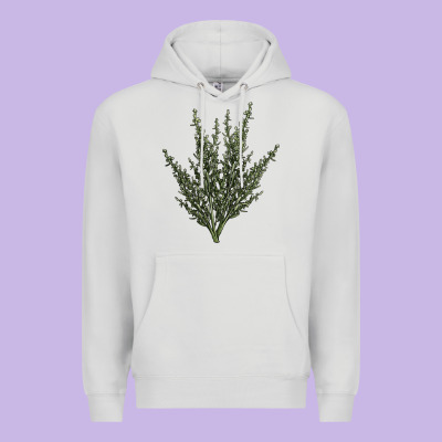Botanical Sagebrush Illustrations Premium Hoodie Designed By Lillyallendesigns