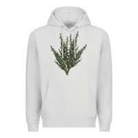 Dove Grey Botanical Sagebrush Illustrations Premium Hoodie - LillyAllenDesigns