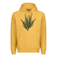 Mustard Botanical Sagebrush Illustrations Premium Hoodie - LillyAllenDesigns