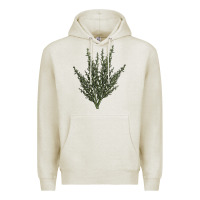 Oatmeal Heather Botanical Sagebrush Illustrations Premium Hoodie - LillyAllenDesigns