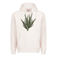 Pale Pink Botanical Sagebrush Illustrations Premium Hoodie - LillyAllenDesigns