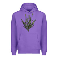 Purple Botanical Sagebrush Illustrations Premium Hoodie - LillyAllenDesigns