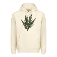 Sandshell Botanical Sagebrush Illustrations Premium Hoodie - LillyAllenDesigns