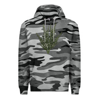 Slate Camo Botanical Sagebrush Illustrations Premium Hoodie - LillyAllenDesigns