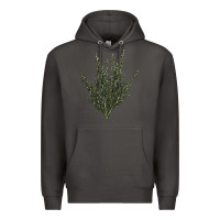Smoke Botanical Sagebrush Illustrations Premium Hoodie - LillyAllenDesigns