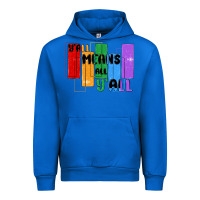 Cobalt y'all means all y'all Urban Hoodie - MaliasSmallBusiness